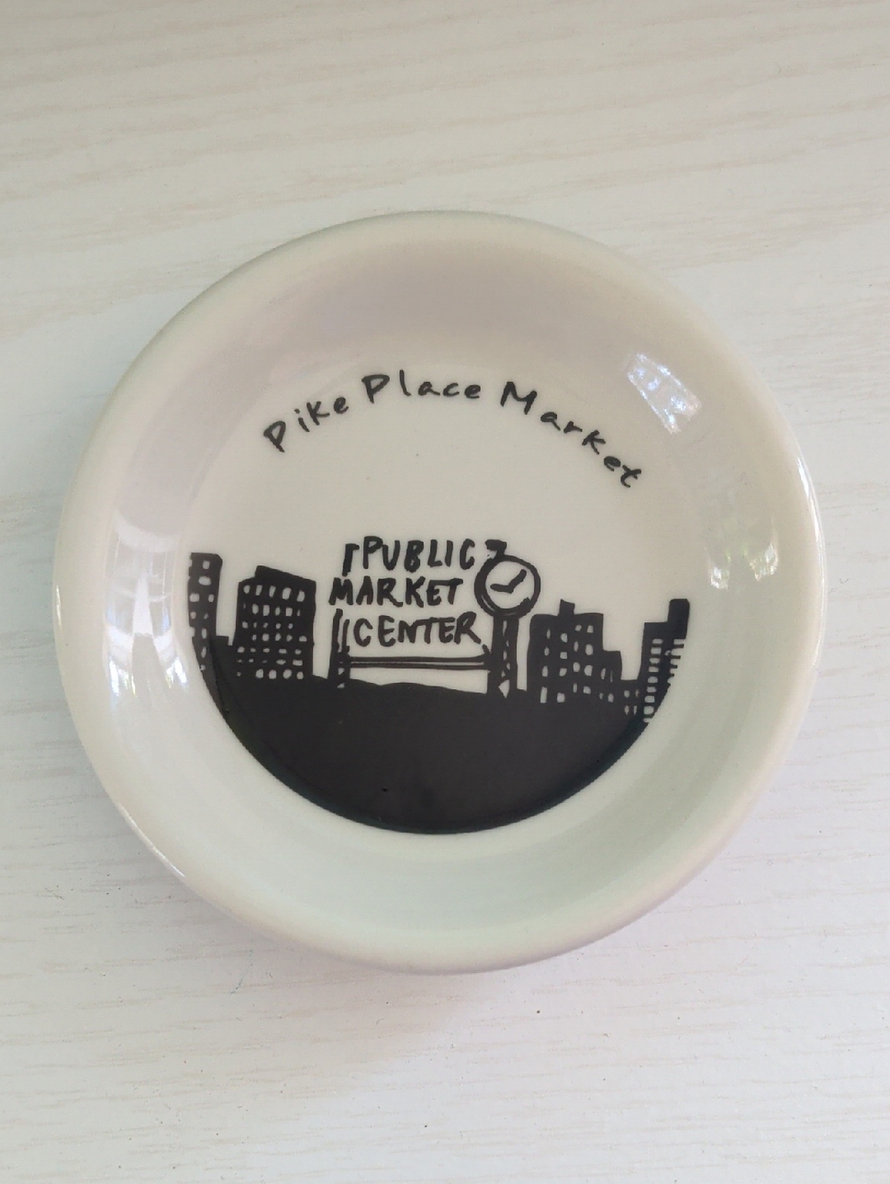 FISHS EDDY "Pike Place Market" Seattle WA 3.5" Trinket Dish